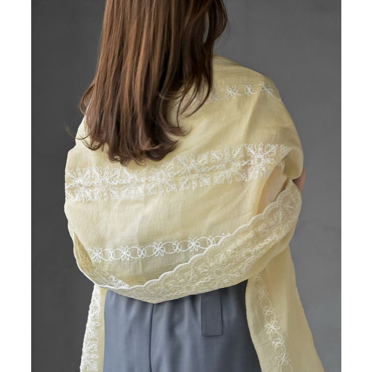 刺繍大判ストール | rps | 詳細画像32 