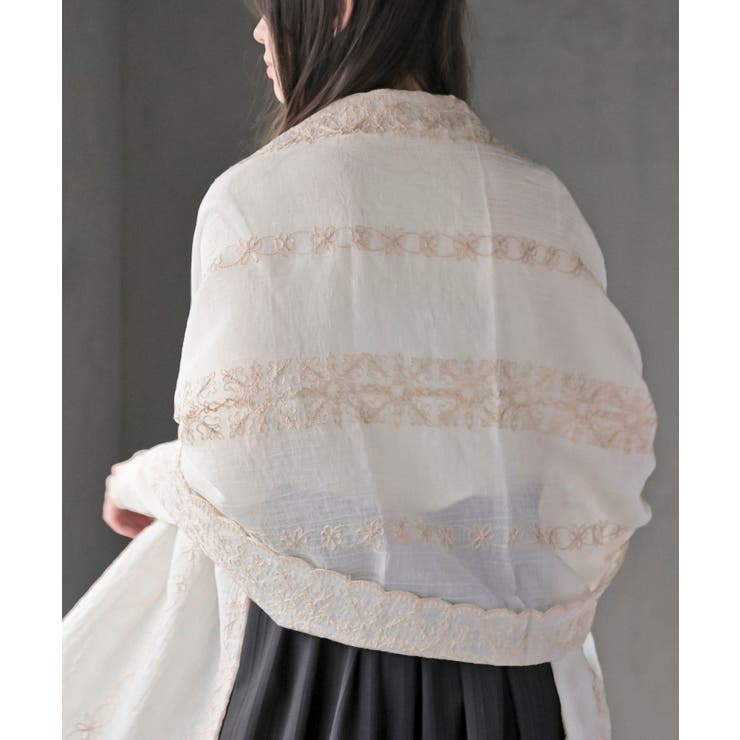 刺繍大判ストール | rps | 詳細画像7 