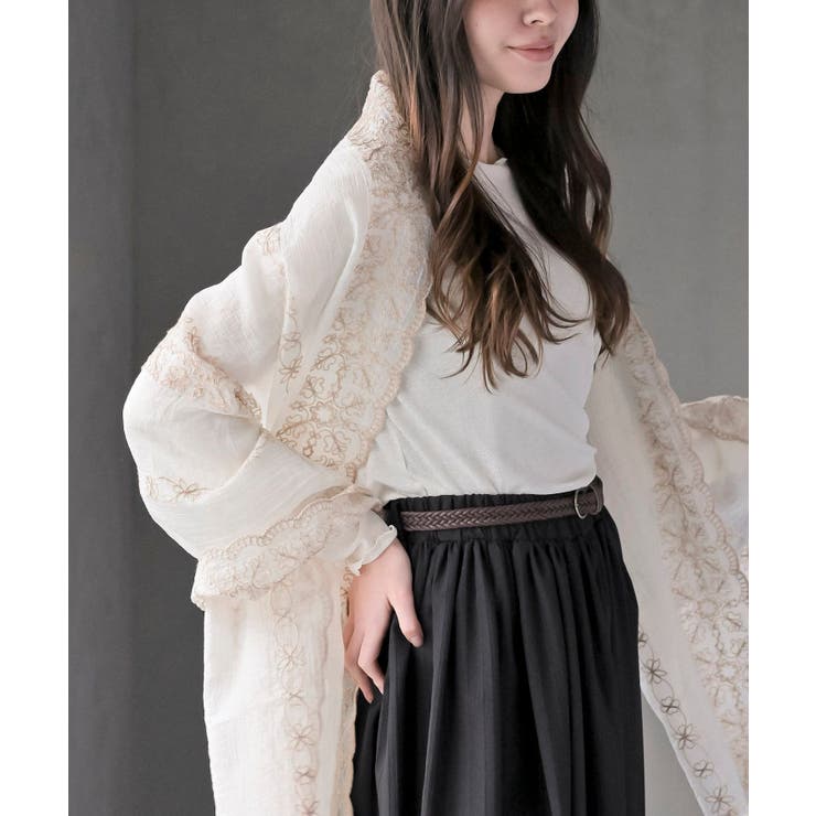 刺繍大判ストール | rps | 詳細画像8 