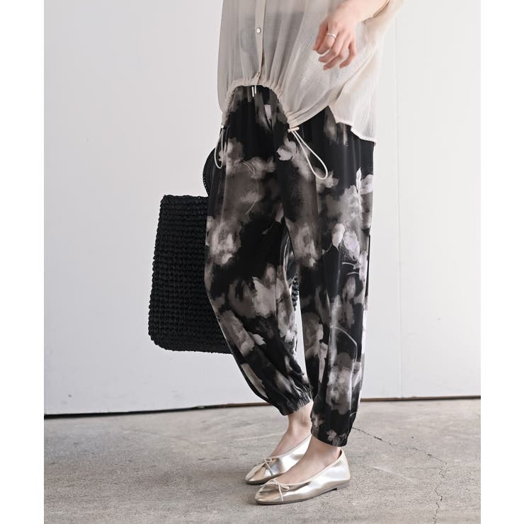 ブラック3 | プリントイージーパンツ | rps