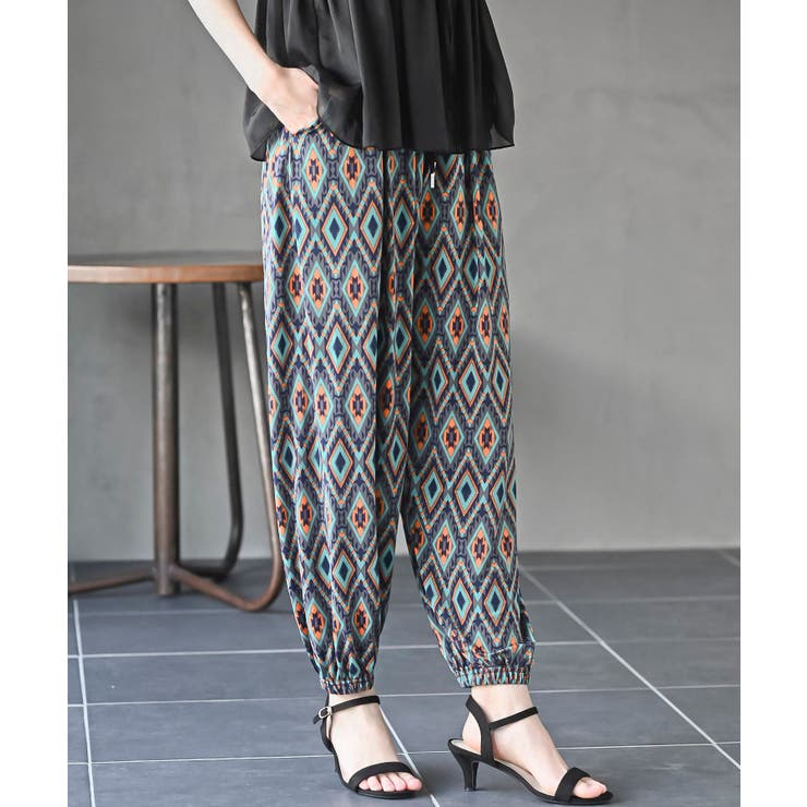 グリーン | プリントイージーパンツ | rps