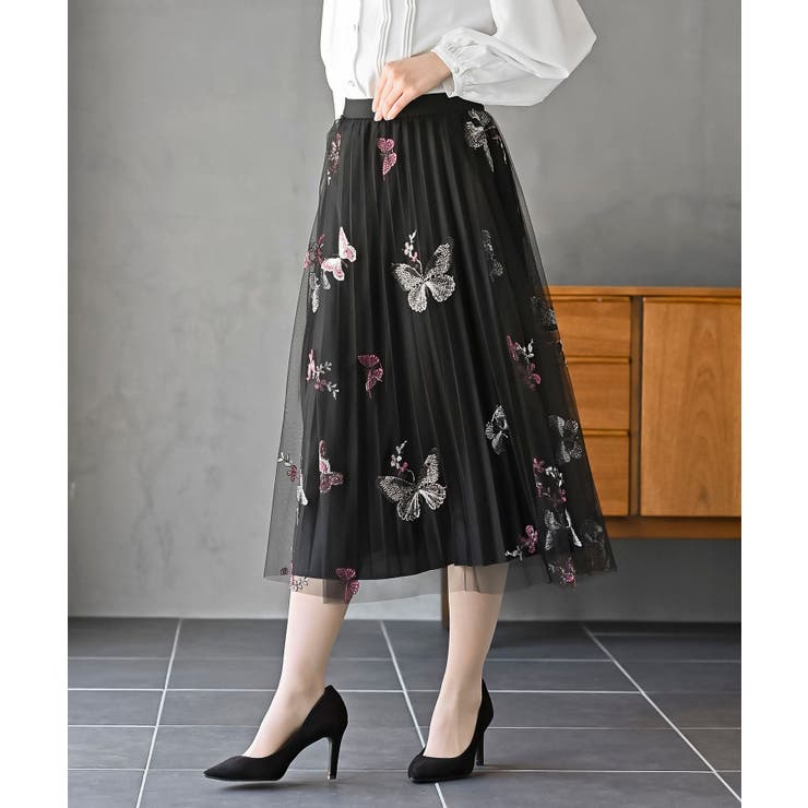 ブラック | バタフライチュールスカート | rps