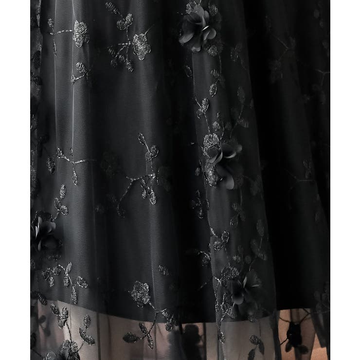 フラワー刺繍チュールスカート | rps | 詳細画像15 