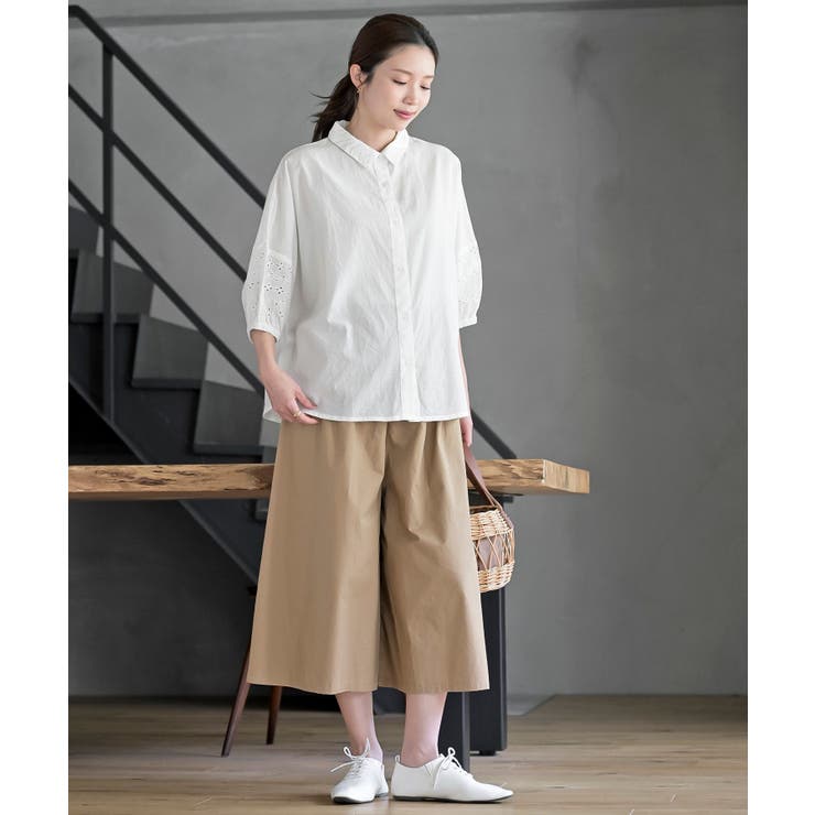 フロントタックワイドガウチョパンツ | rps | 詳細画像10 