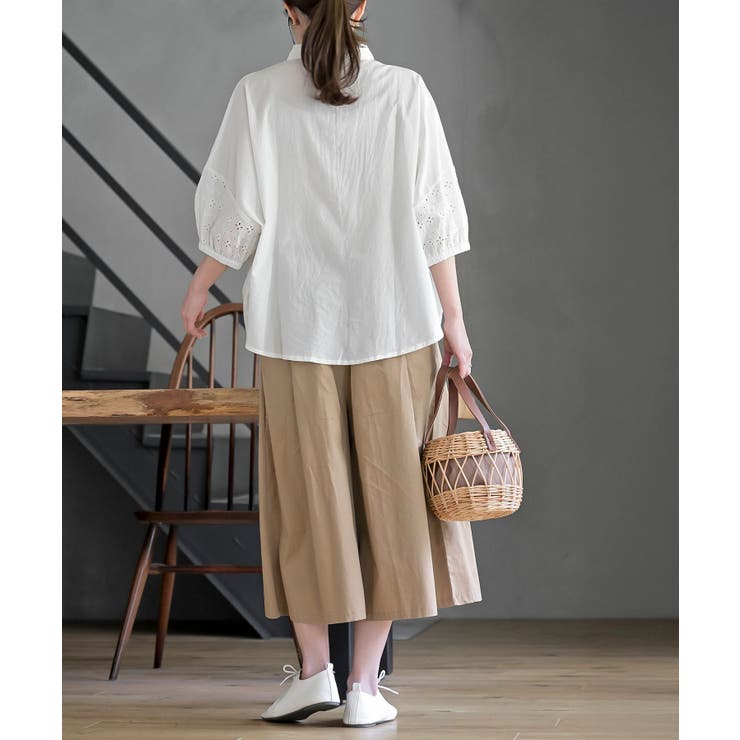 フロントタックワイドガウチョパンツ | rps | 詳細画像12 