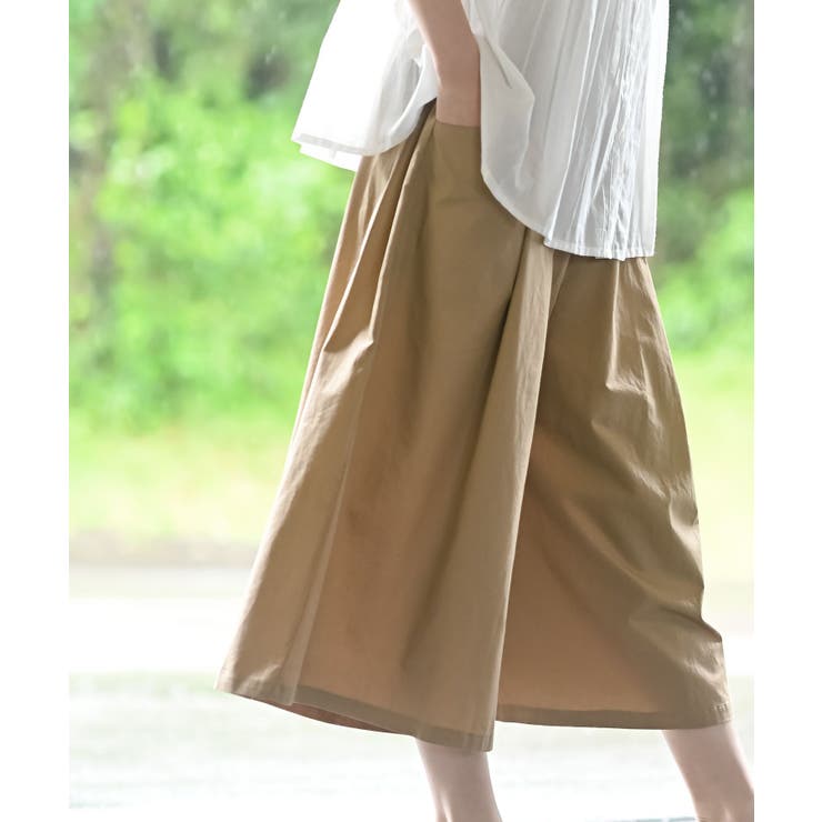 フロントタックワイドガウチョパンツ[品番：RPSW0003894]｜rps