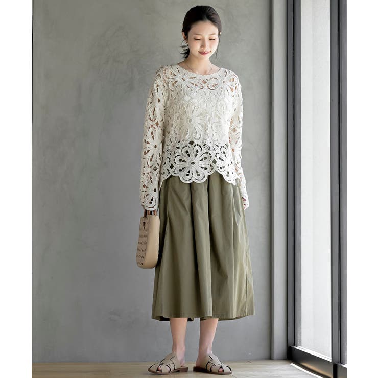 フロントタックワイドガウチョパンツ | rps | 詳細画像18 