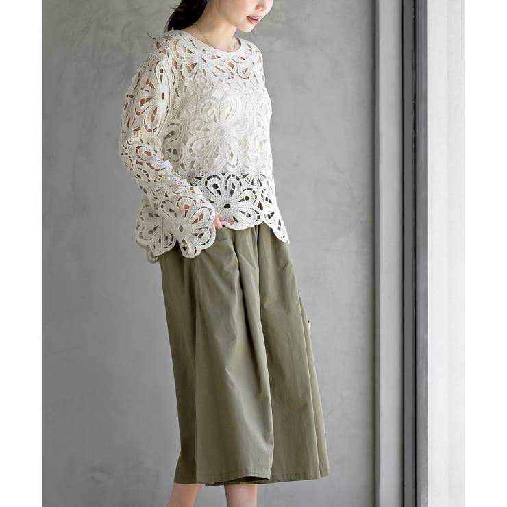 フロントタックワイドガウチョパンツ | rps | 詳細画像19 