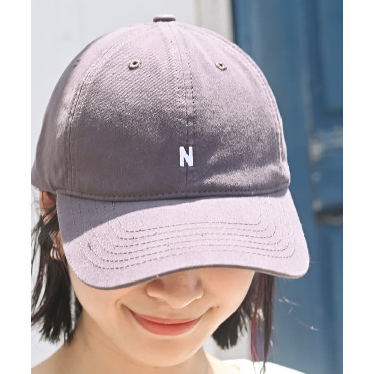 CHACグレー | Ｎ刺繍コットンキャップ | rps