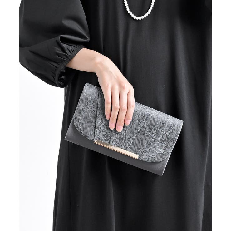 レース×サテン2WAYクラッチBAG | rps | 詳細画像4 