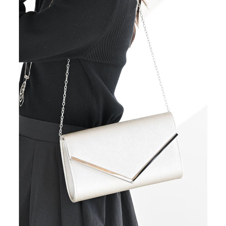 ゴールド | Vメタル2WAYクラッチBAG | rps