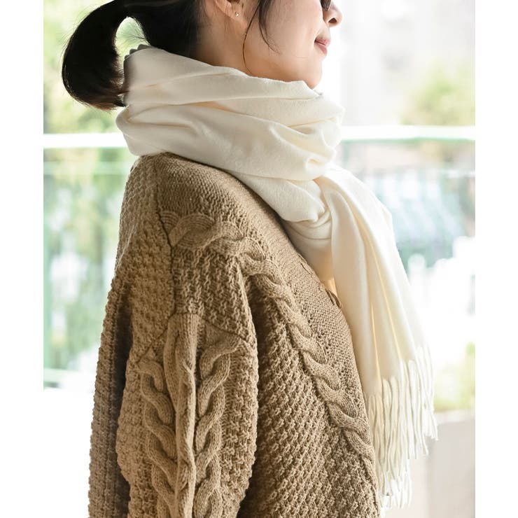 無地大判ストール | rps | 詳細画像3 