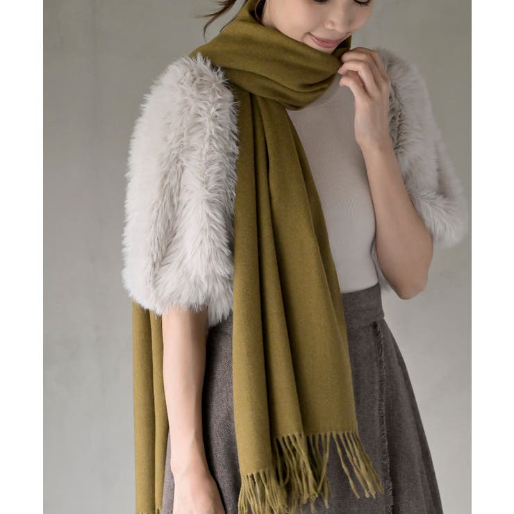 Dマスタード | 無地大判ストール | rps