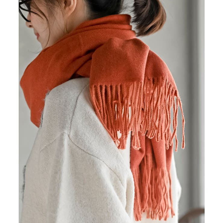 オレンジ | 無地大判ストール | rps