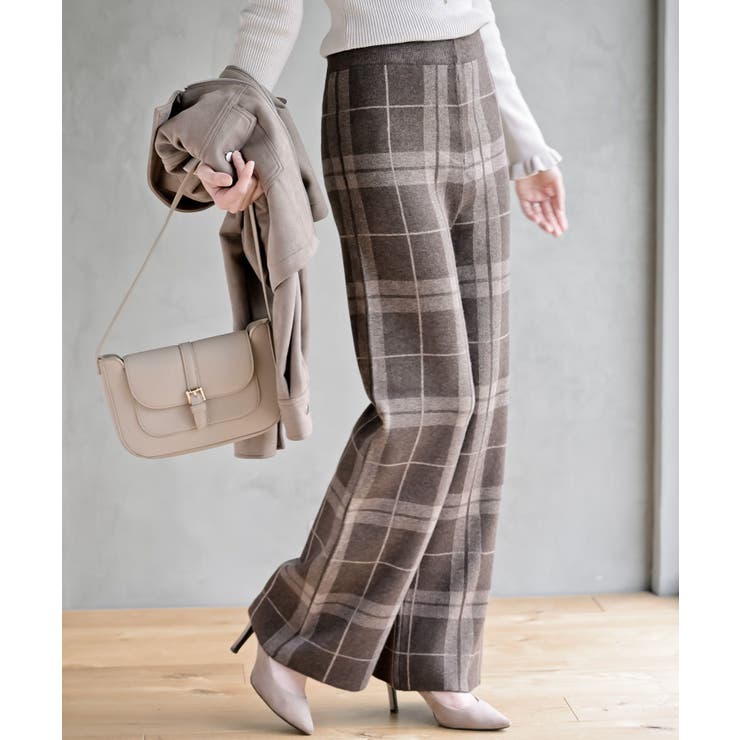 Dブラウン | ニットイージーパンツ | rps