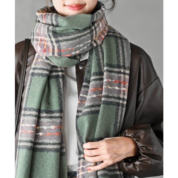 チェック起毛大判ストール | rps | 詳細画像11 