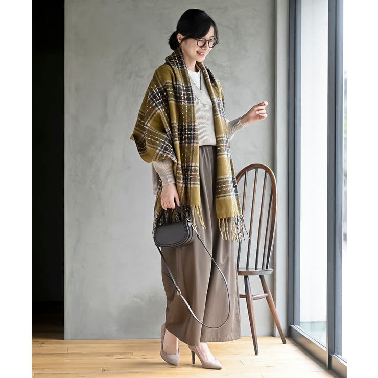 チェック起毛大判ストール | rps | 詳細画像2 