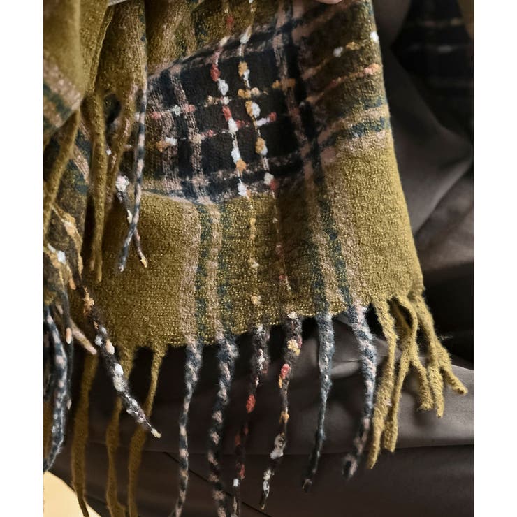 チェック起毛大判ストール | rps | 詳細画像7 