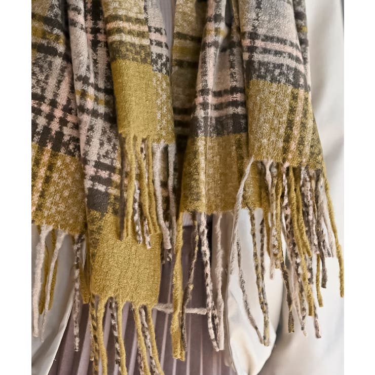 チェック起毛大判ストール | rps | 詳細画像14 