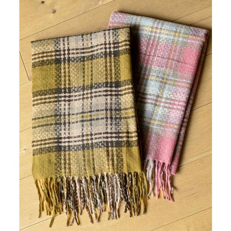 チェック起毛大判ストール | rps | 詳細画像16 