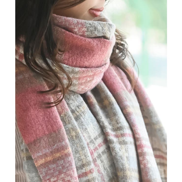 チェック起毛大判ストール | rps | 詳細画像6 