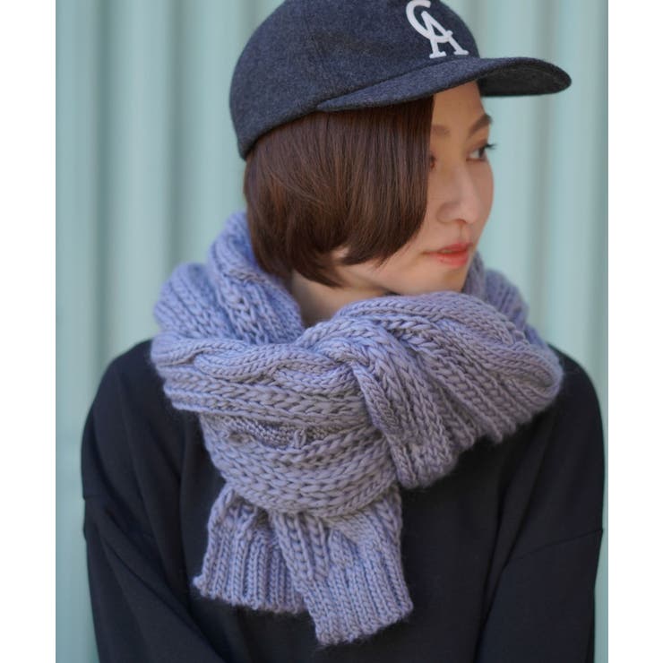 3本ケーブルニットマフラー[品番：RPSW0000821]｜rps（アールピーエス