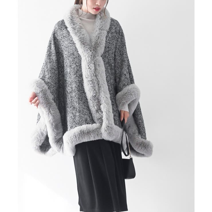 フェイクファーポンチョコート | rps | 詳細画像5