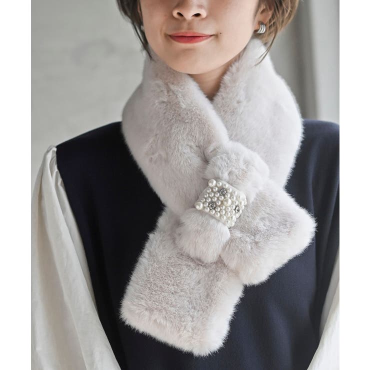 オフベージュ | フェイクファーティペット | rps