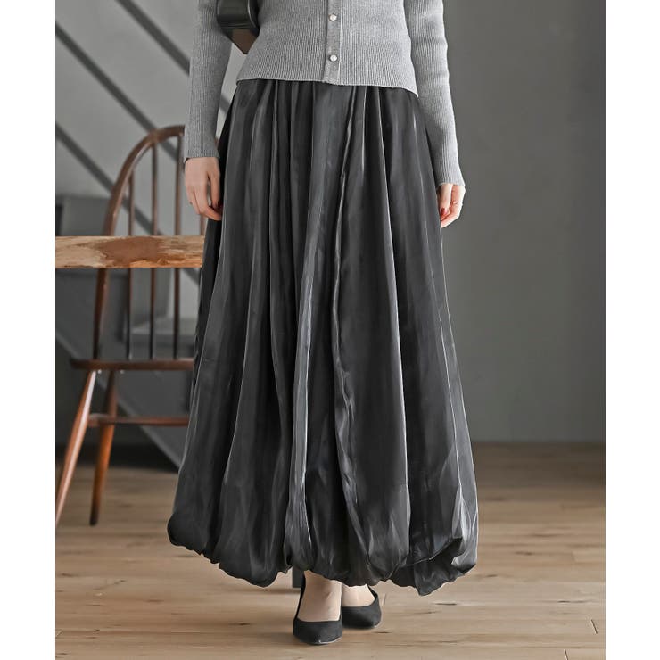 シャイニーバルーンロングスカート | rps | 詳細画像1 