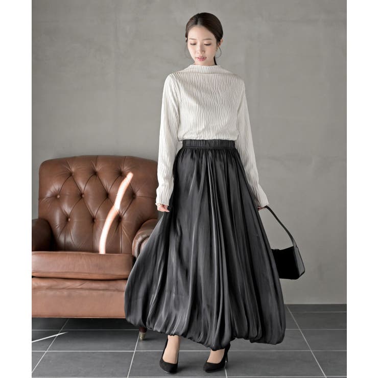 シャイニーバルーンロングスカート | rps | 詳細画像10 