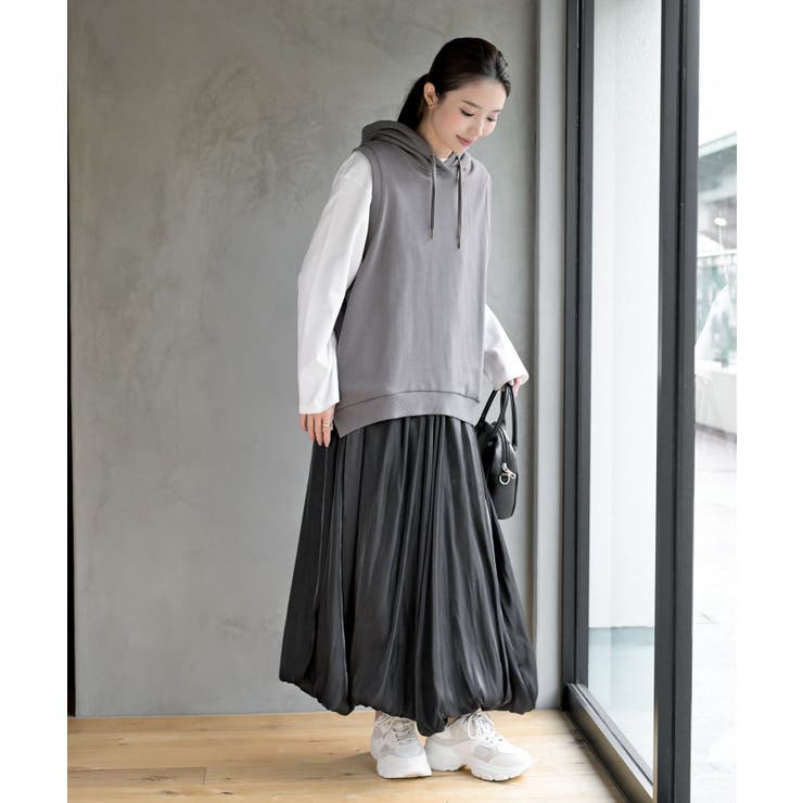 シャイニーバルーンロングスカート | rps | 詳細画像11 