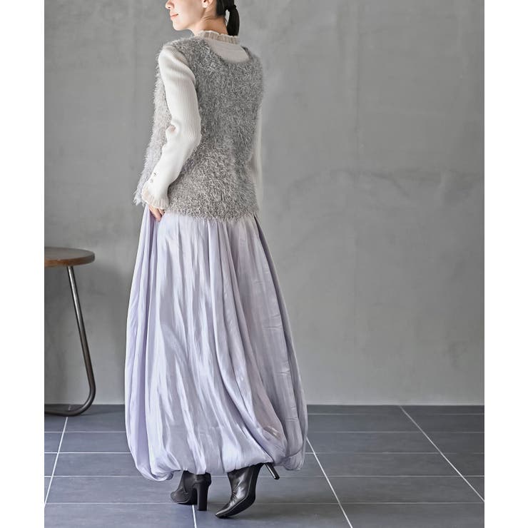 シャイニーバルーンロングスカート | rps | 詳細画像14 