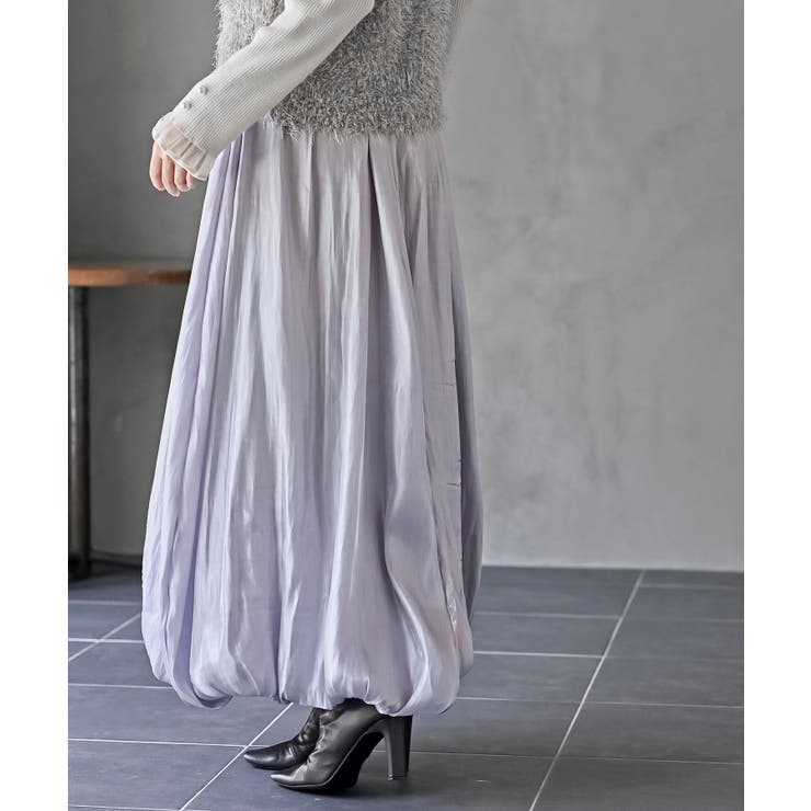 シャイニーバルーンロングスカート | rps | 詳細画像18 