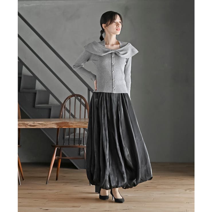 シャイニーバルーンロングスカート | rps | 詳細画像2 