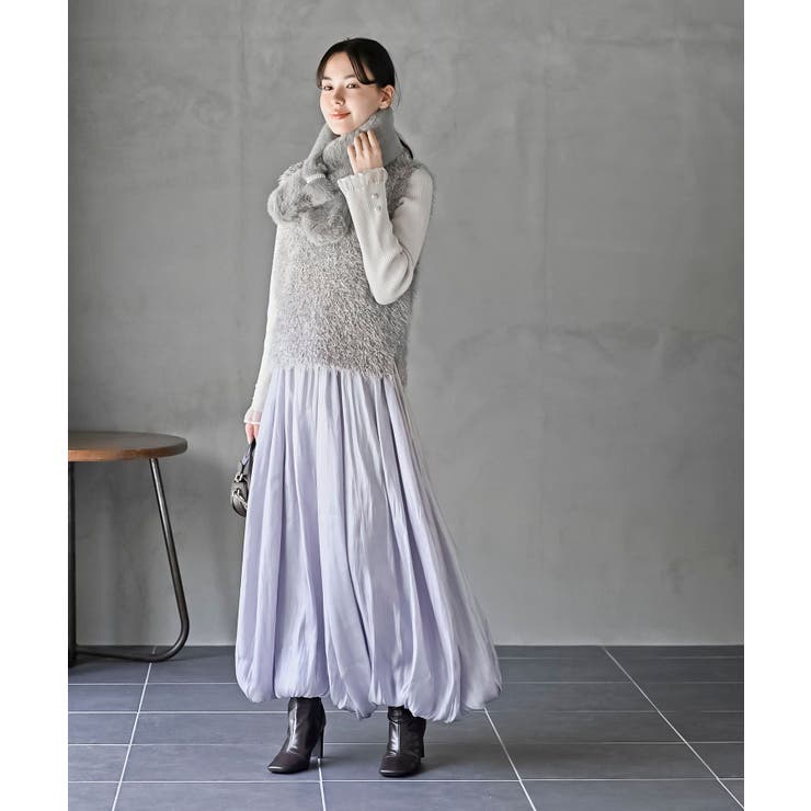 シャイニーバルーンロングスカート | rps | 詳細画像20 