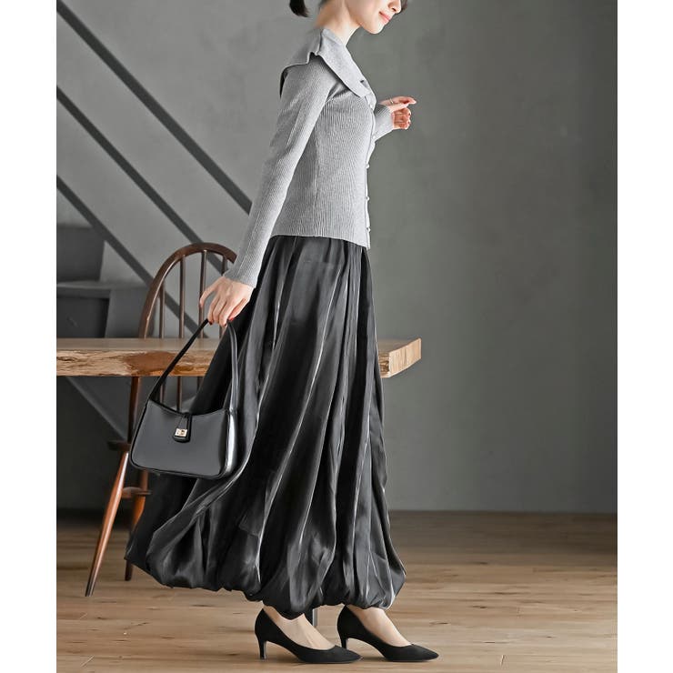 シャイニーバルーンロングスカート | rps | 詳細画像5 