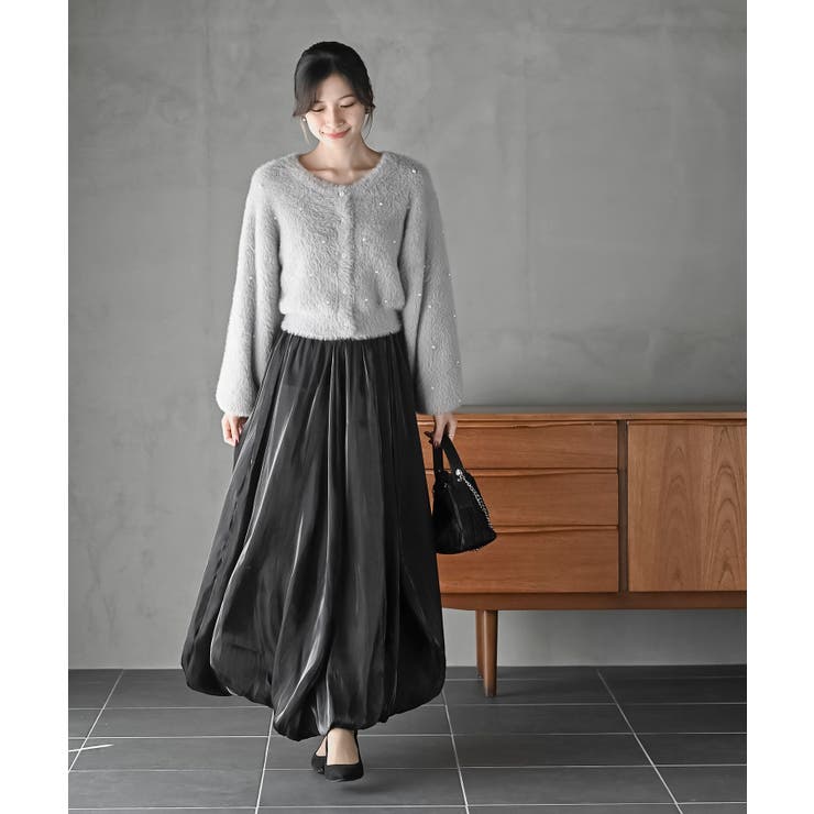 シャイニーバルーンロングスカート | rps | 詳細画像9 