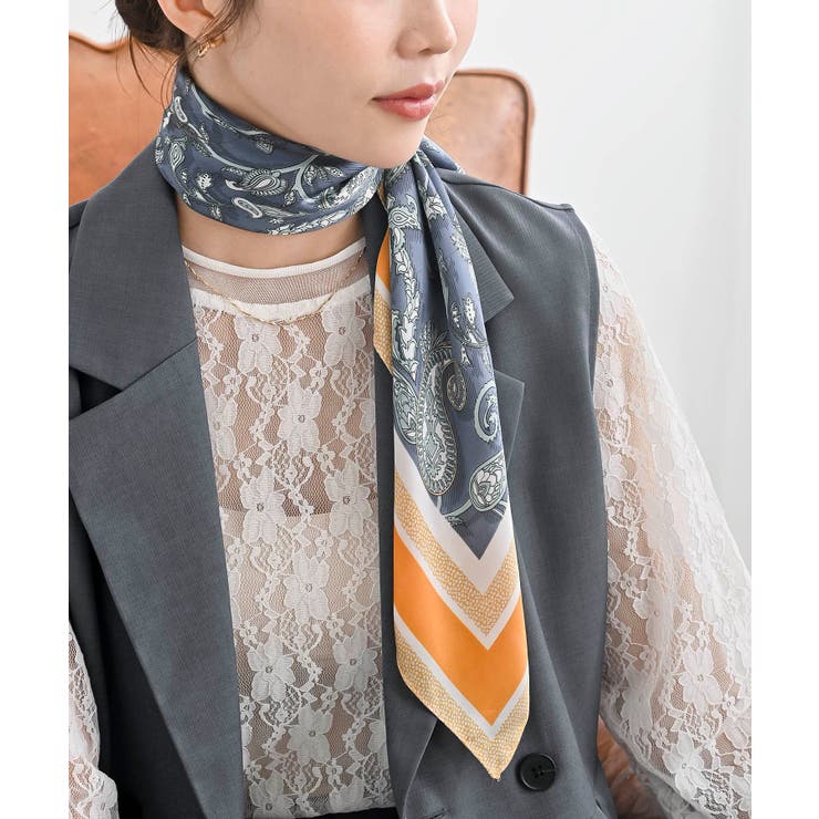 ブルー | リング付きスカーフ | rps