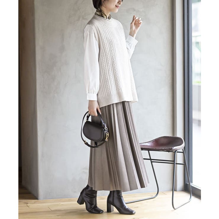 リング付きプリーツスカーフ | rps | 詳細画像16 