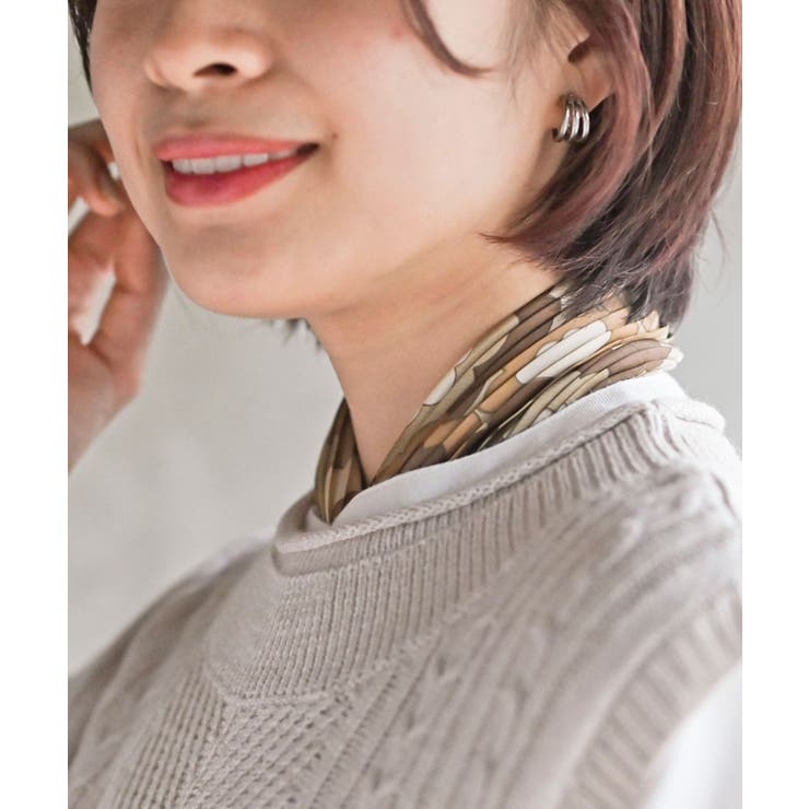 リング付きプリーツスカーフ | rps | 詳細画像18 