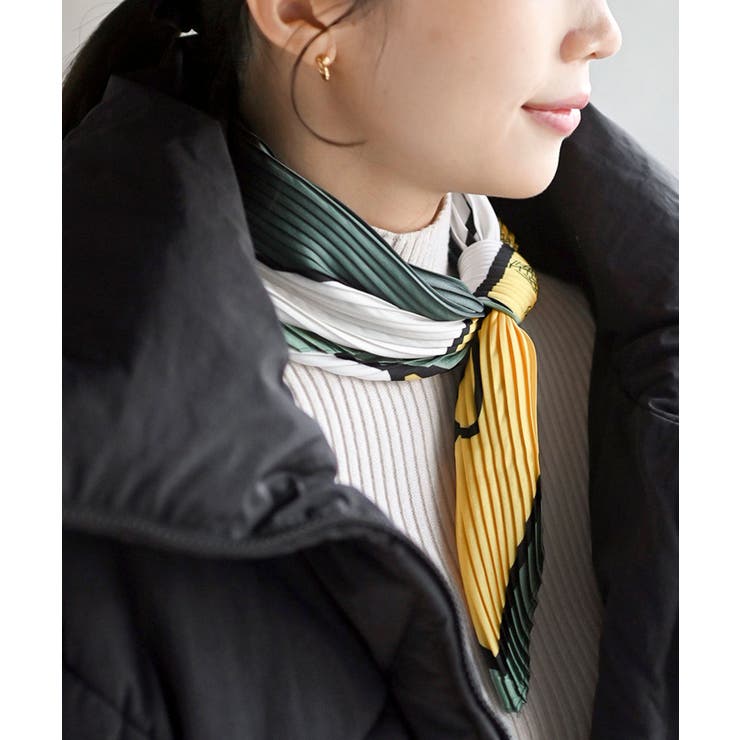 リング付きプリーツスカーフ | rps | 詳細画像23 