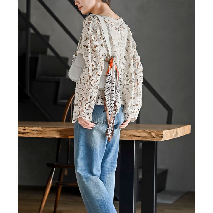 リング付きプリーツスカーフ | rps | 詳細画像36 