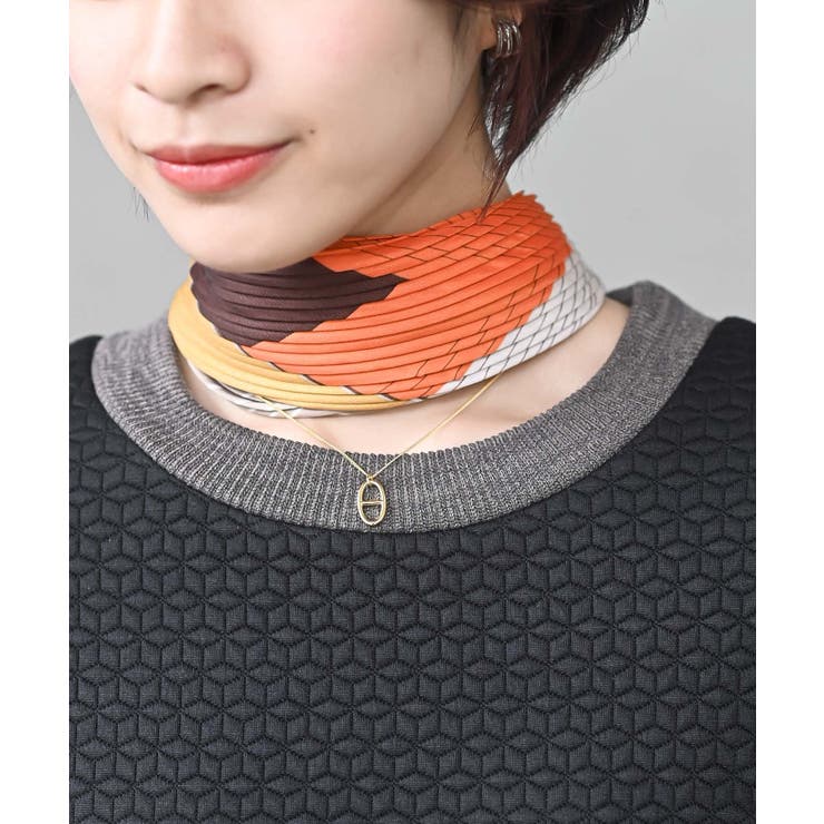 リング付きプリーツスカーフ | rps | 詳細画像42 