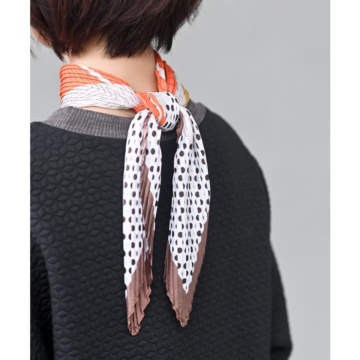 リング付きプリーツスカーフ | rps | 詳細画像44 