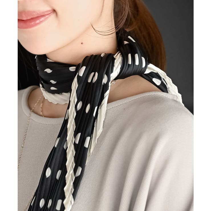 リング付きプリーツスカーフ | rps | 詳細画像7 