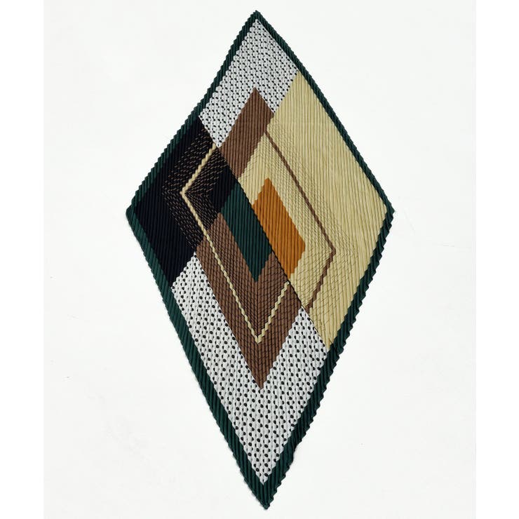 グリーン | リング付きプリーツスカーフ | rps