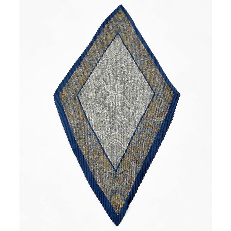 ネイビー | リング付きプリーツスカーフ | rps