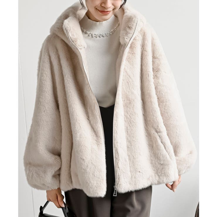 サイドドロストフェイクファージャケット[品番：RPSW0004188]｜rps