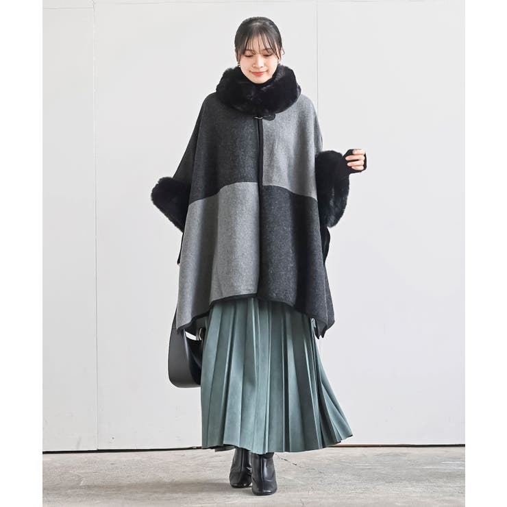 フェイクファーポンチョコート | rps | 詳細画像2 