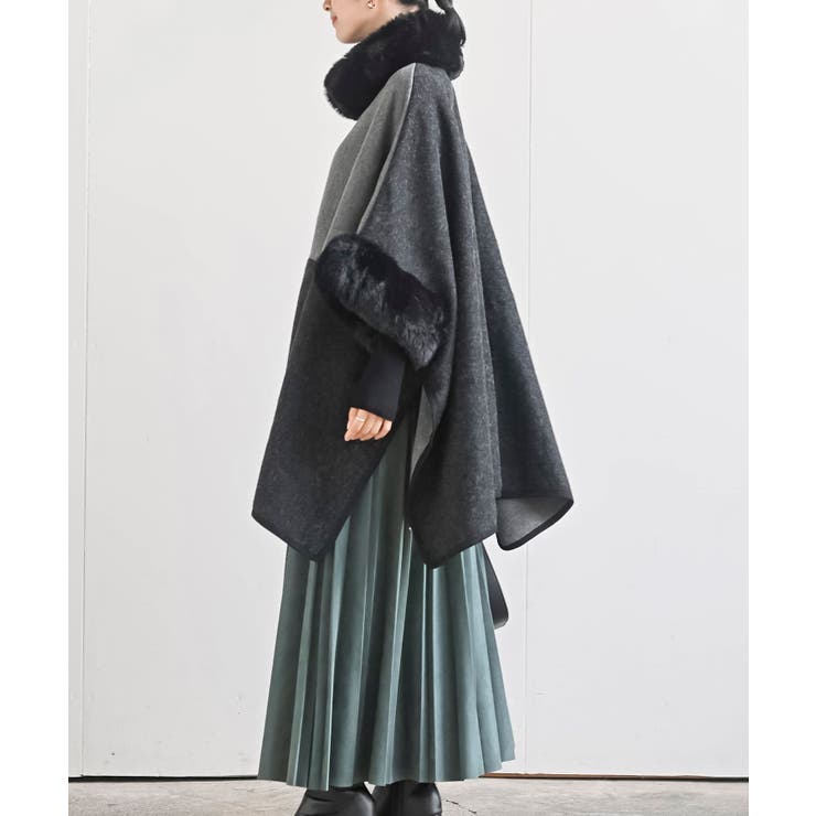 フェイクファーポンチョコート | rps | 詳細画像6 